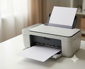 Home printer printing a homeschool transcript document